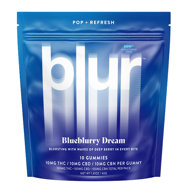 blur blueblurry dream cannabis gummies